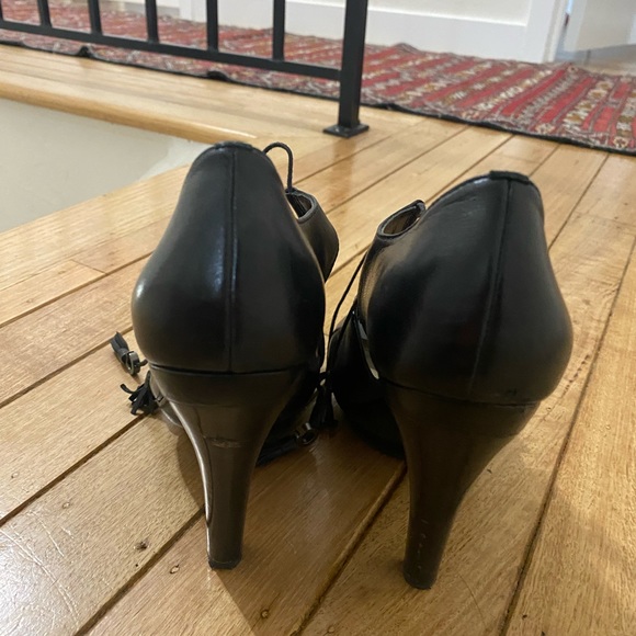 Coach platform tie heels - Picture 3 of 6